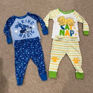 Disney Baby Boy Pajama Sets size 9-12M